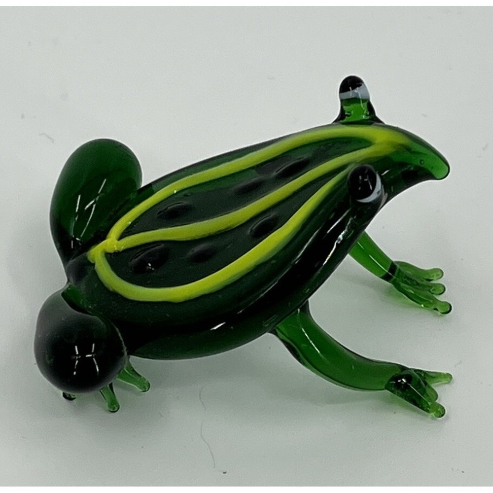 Art Glass Lampwork Frog Figurine 2"